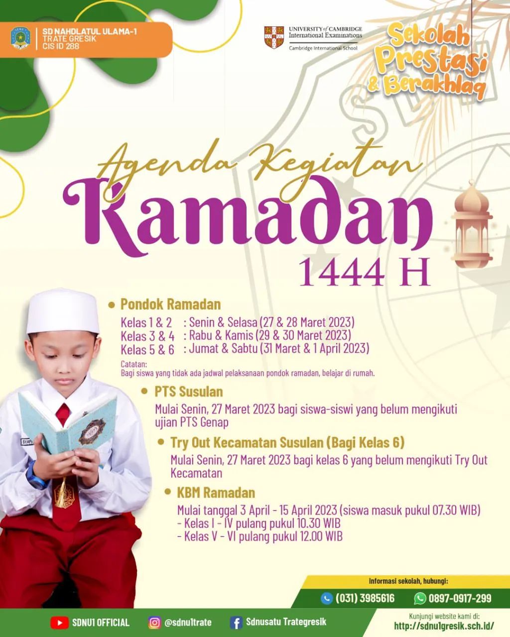 Agenda Kegiatan Ramadhan 1444H